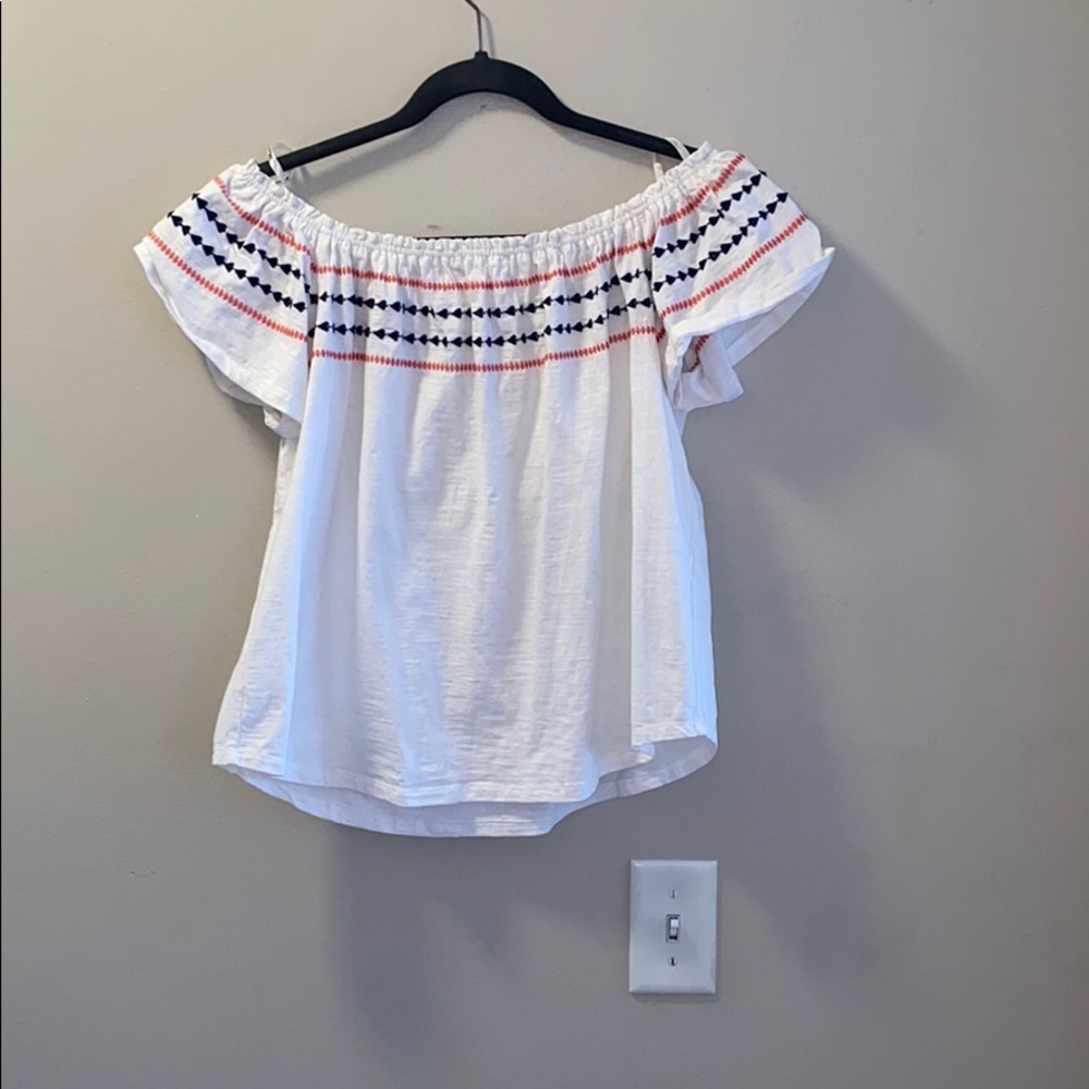 White Off Shoulder Top